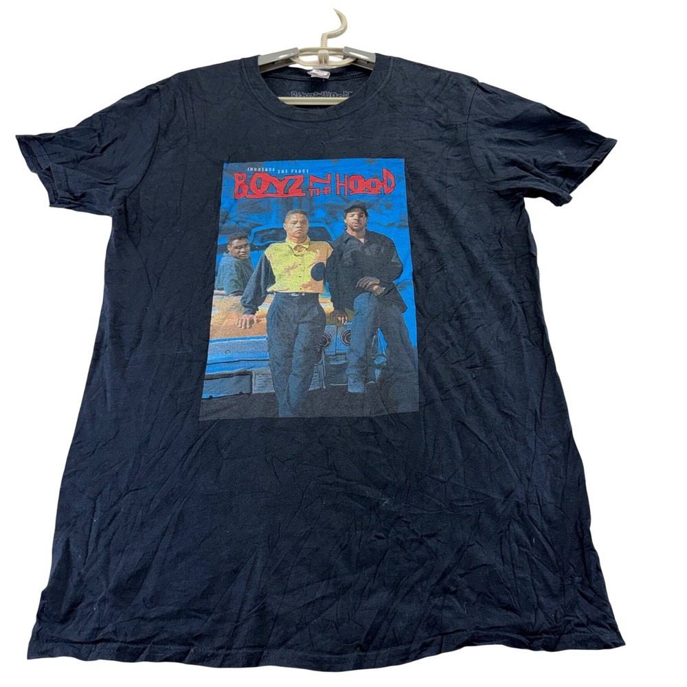 PrettyLittleThing T-Shirt Men S Black Boyz N The Hood Graphic Movie Tee Cotton